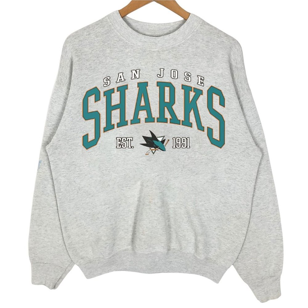 Vintage San Jose Sharks Sweatshirt, NHL Sharks Shirt tee, Hockey Fan Shirt